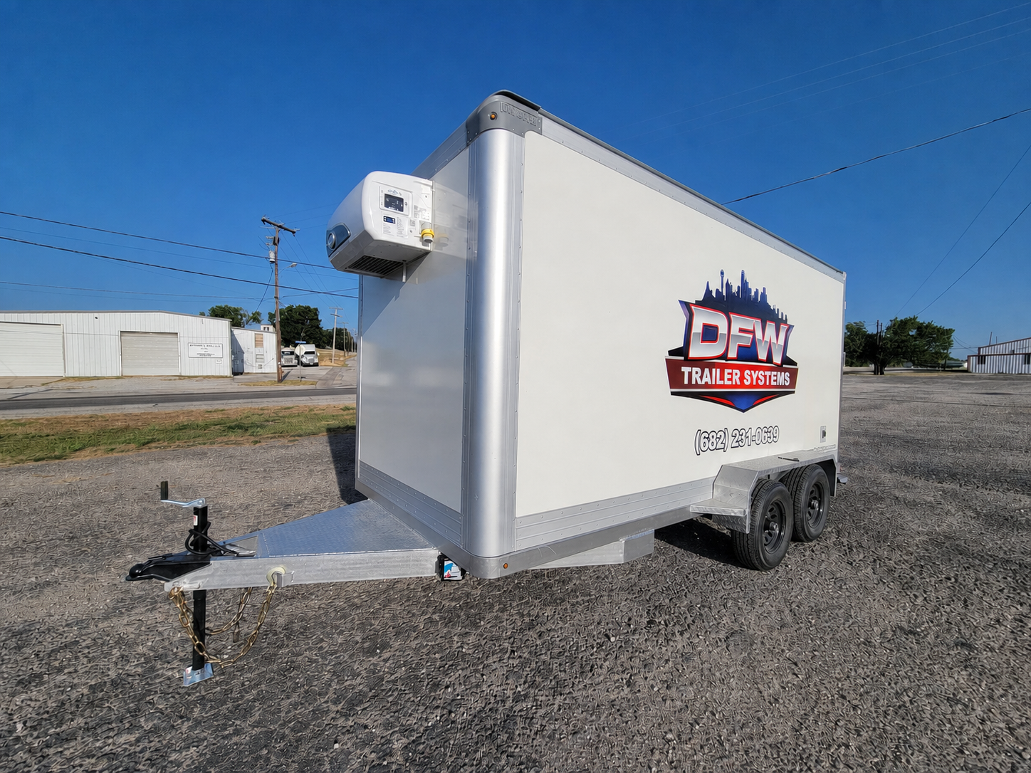 DFW Trailer Systems 7 by 16 commercial freezer trailer in North Texas