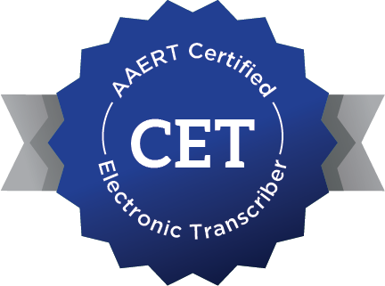 AAERT Certified Electronic Transcriber