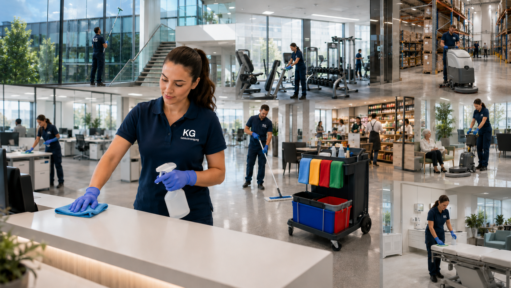 Professionelle Reinigung für verschiedene Branchen