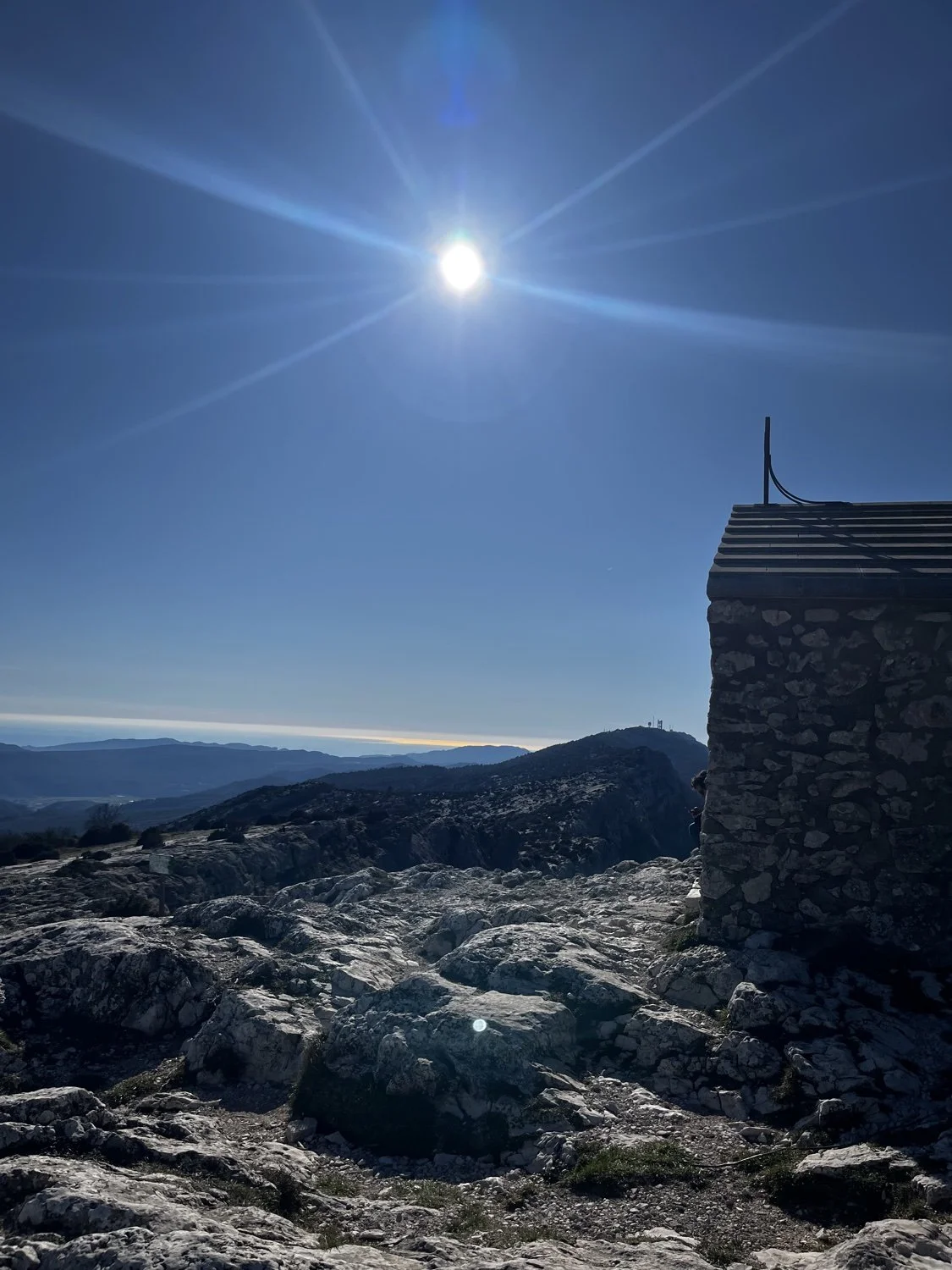 The rocky ascent