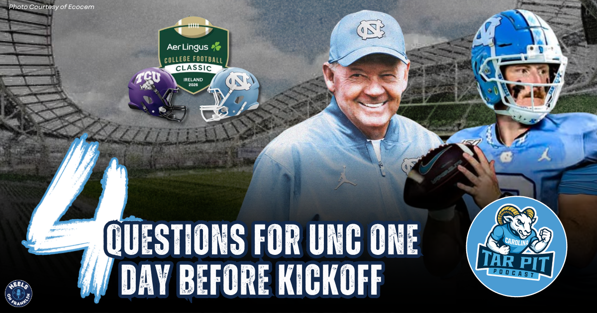 Four Questions for UNC Football One Day Before Kickoff Four Questions for UNC Football One Day Before Kickoff