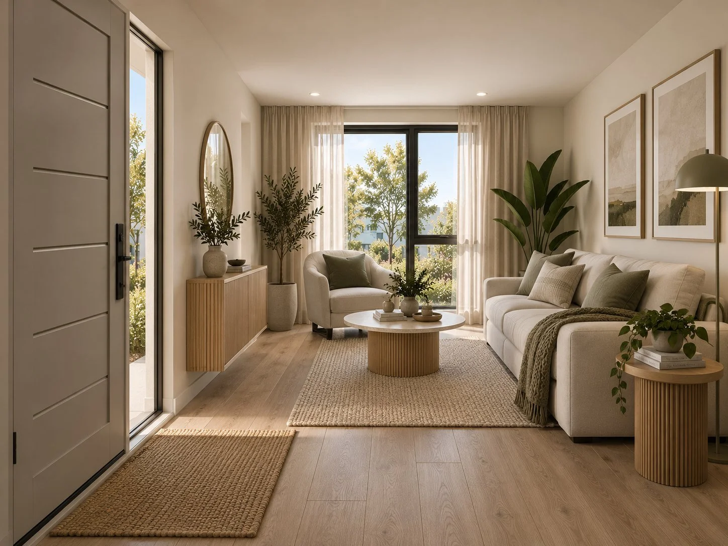 Illustrative Park Lane living and dining interior