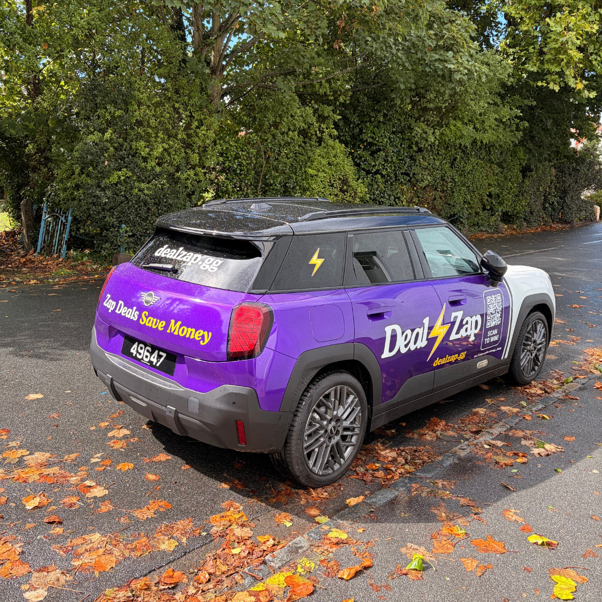 The purple DealZap ZapMobile