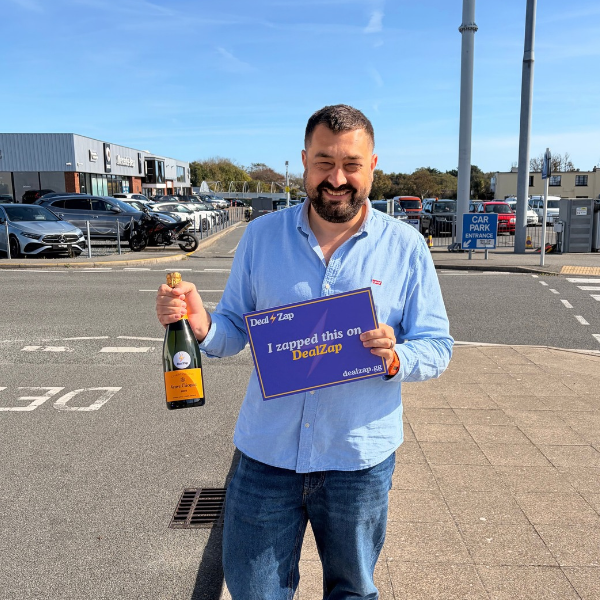 Champagne won through a DealZap Flash Deal in Guernsey