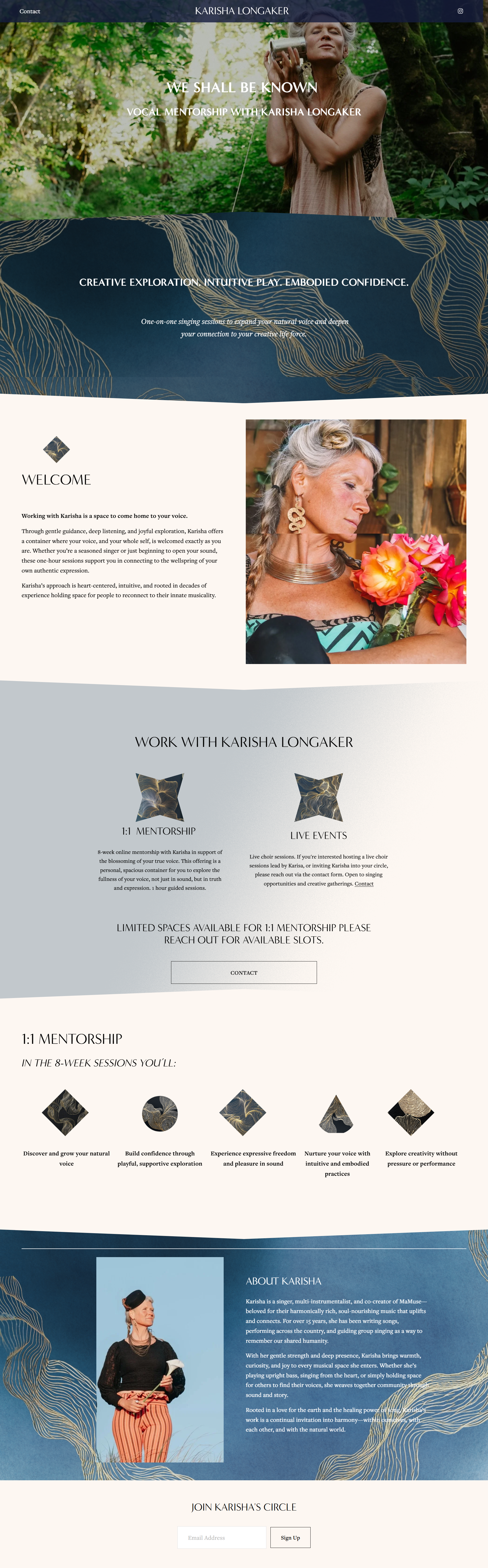 We Shall Be Known full website preview