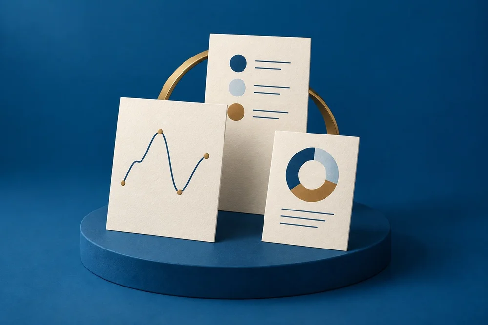 Illustration of financial forecasts and reporting