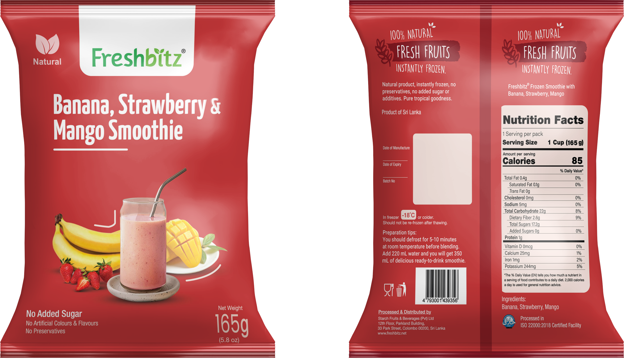 Banana Strawberry Mango Smoothie