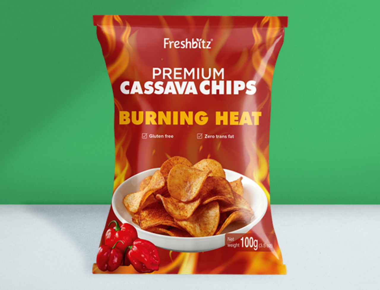 Cassava Chips Burning Heat