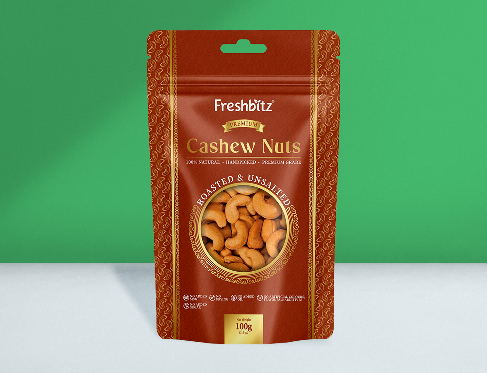 Cashew Nuts Roasted Unsalted 100g