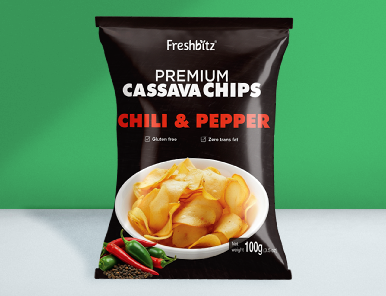 Cassava Chips Chili Pepper