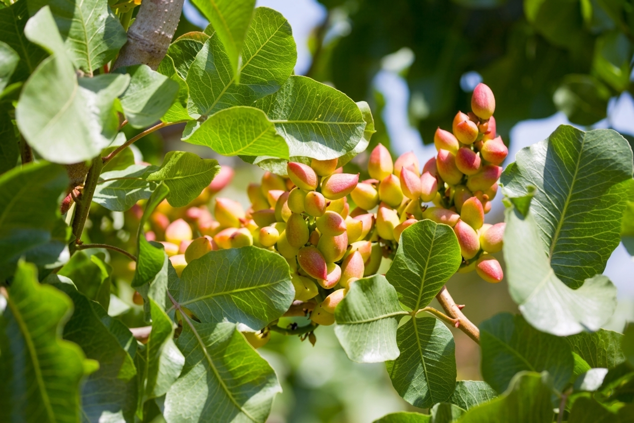 Pistachio Nuts on tree