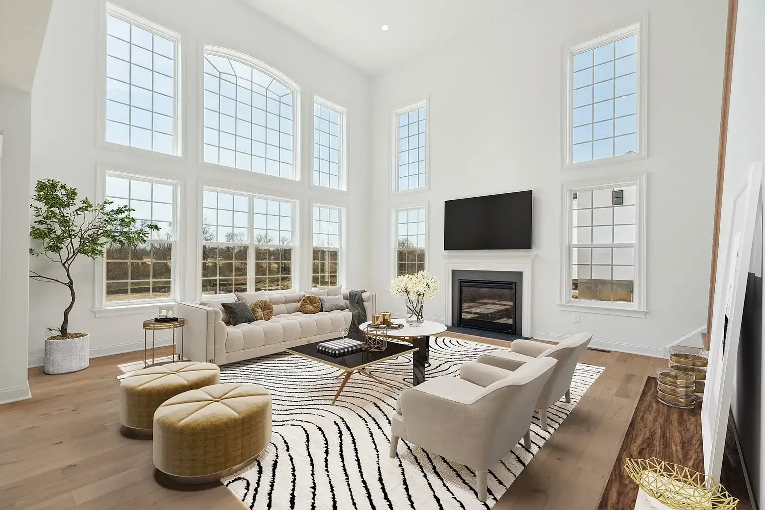 Open-concept living room remodel