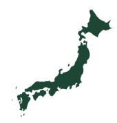 Map outline of Japan