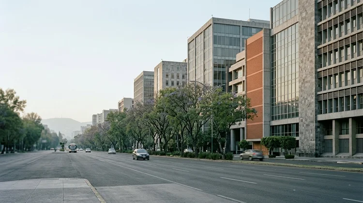 The financial district of Mexico City