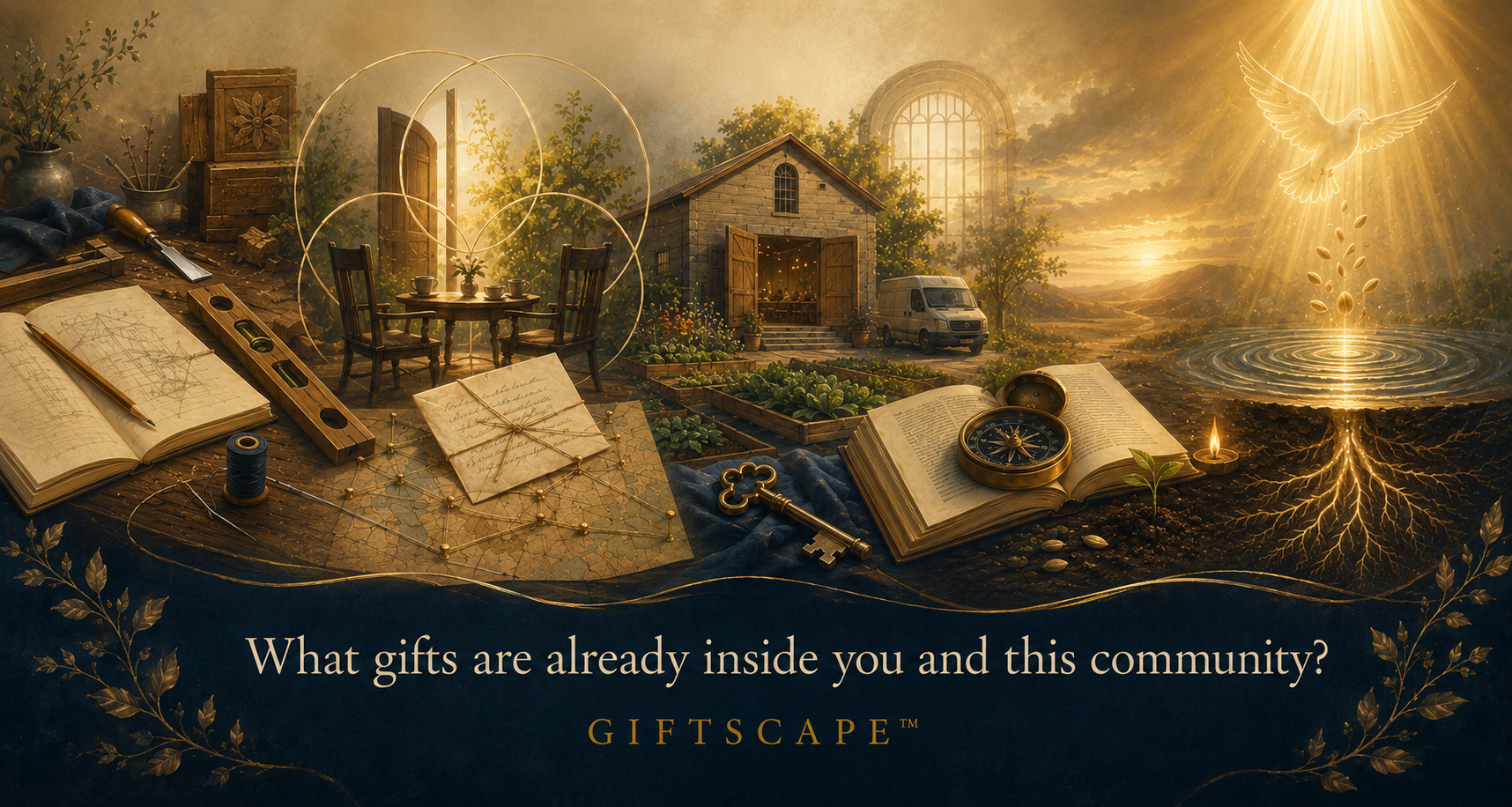 What gifts are already inside you and this community? GiftScape™ congregational asset discovery tool by The Rooted Path™