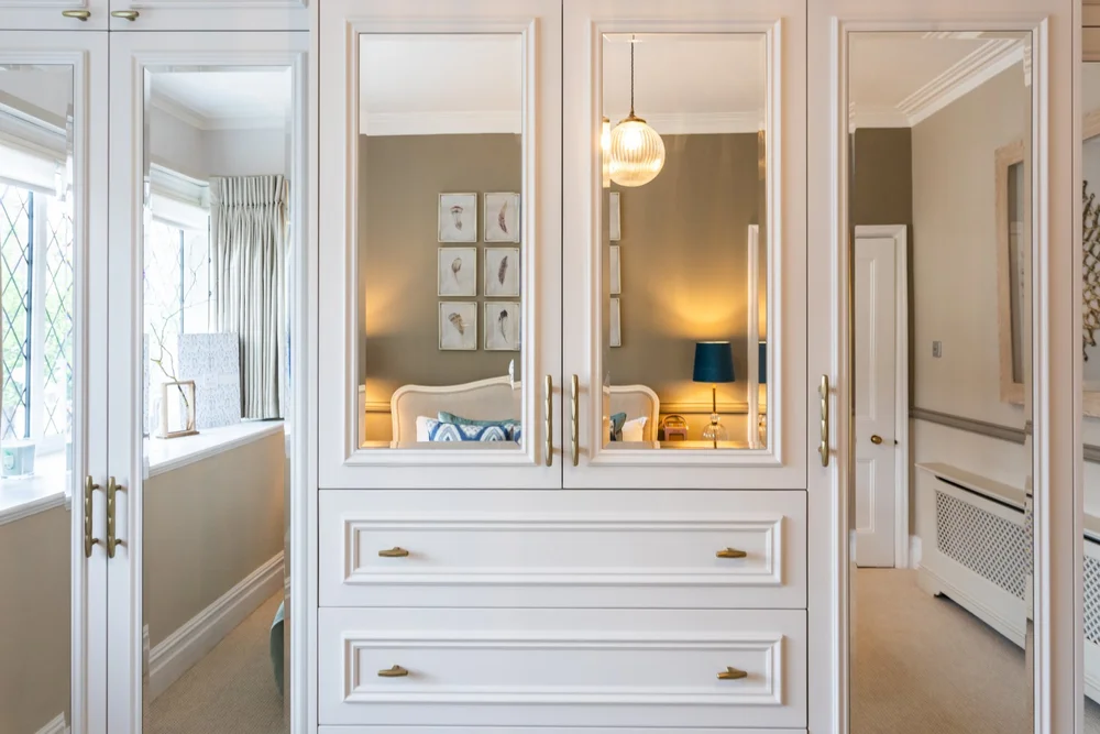 Panelled bespoke wardrobe made by RELM Bespoke in Barnes