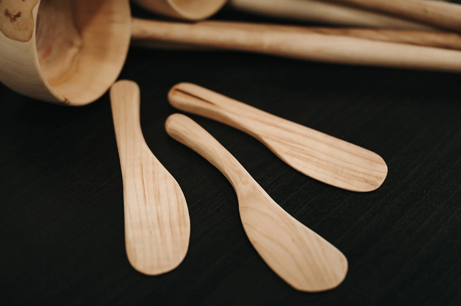 Bow Wood Works handmade wooden kitchen products at Holm Collective Lacombe