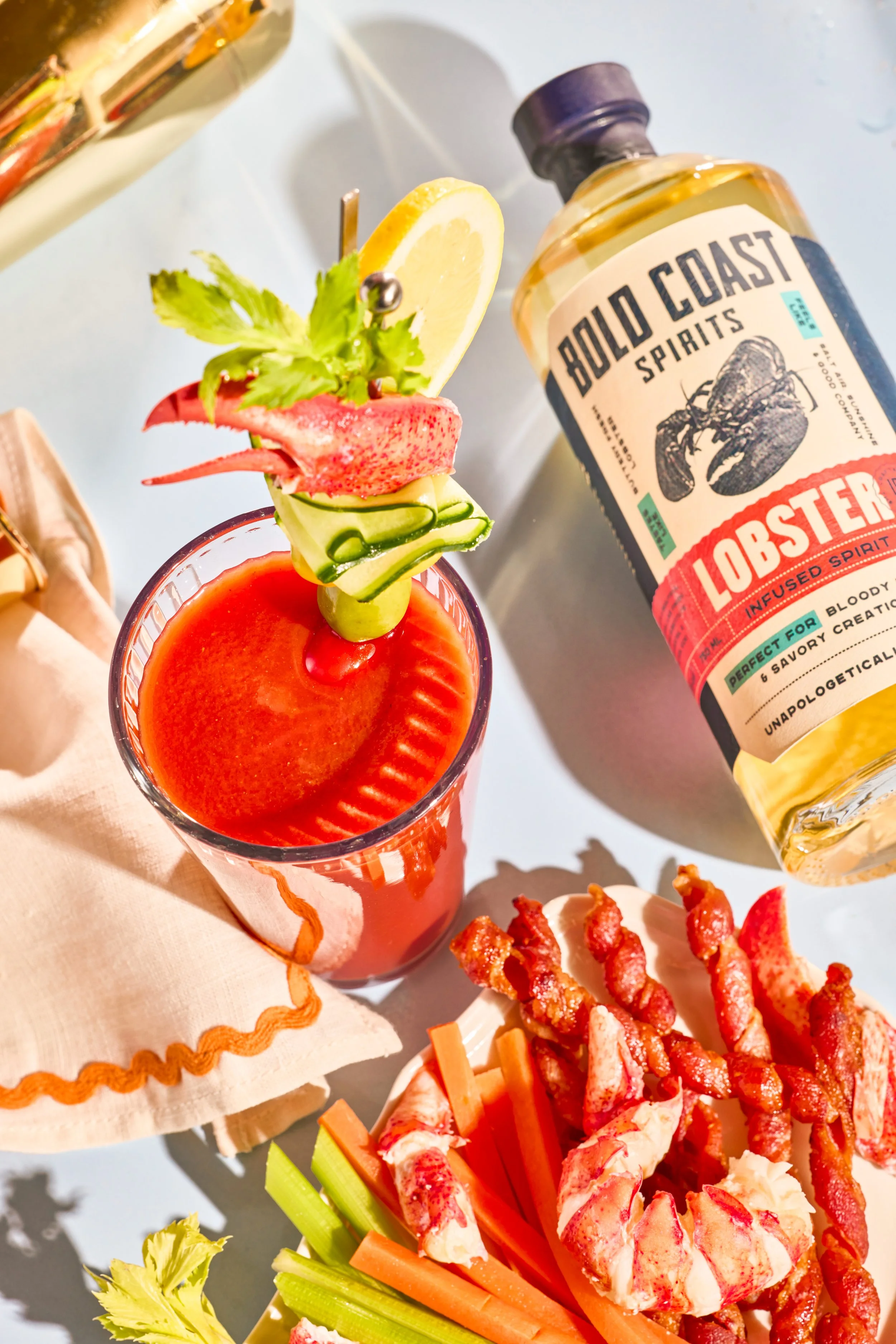 Lobster-garnished Bloody Mary