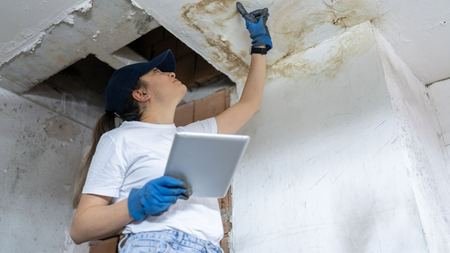 Ceiling Water Damage Repair DM Home Improvement