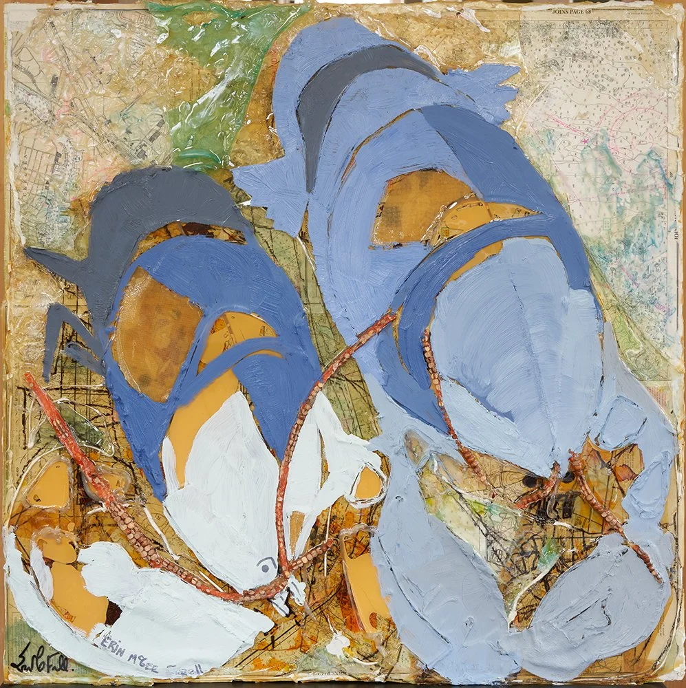 Blue and gold, from the Lobsters series by Erin McGee Ferrell