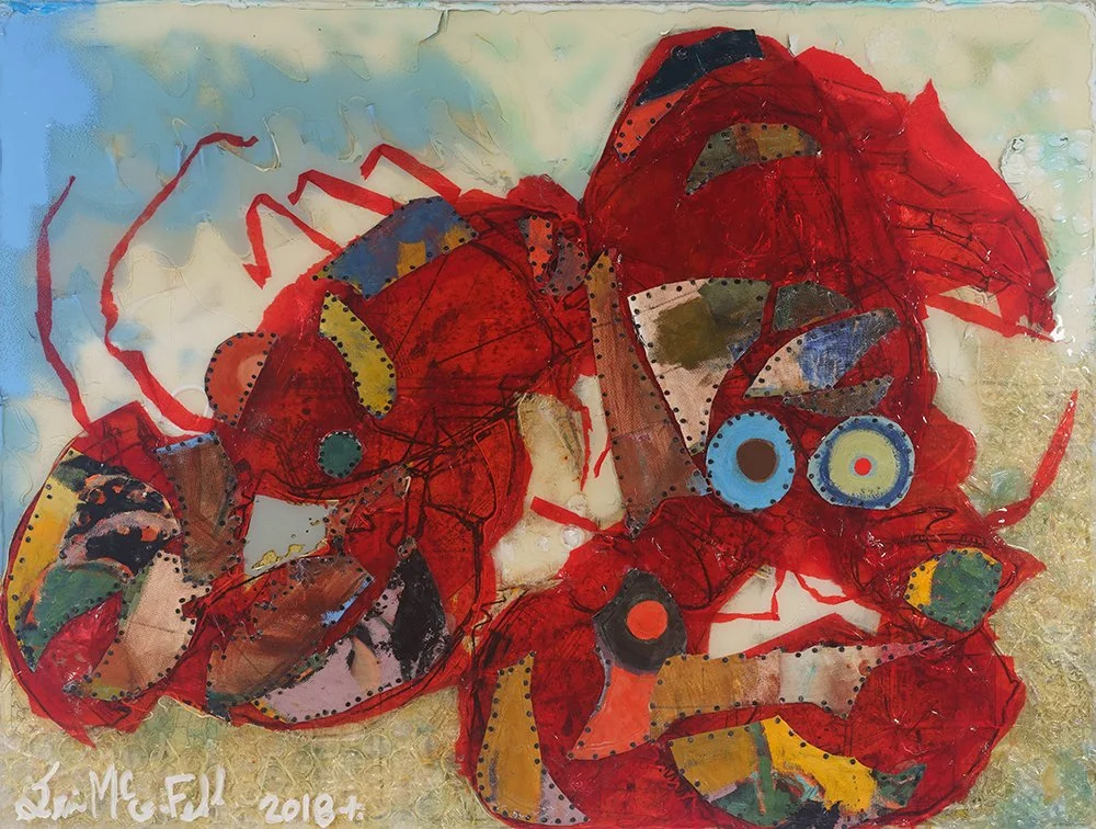 Patterned pair, from the Lobsters series by Erin McGee Ferrell