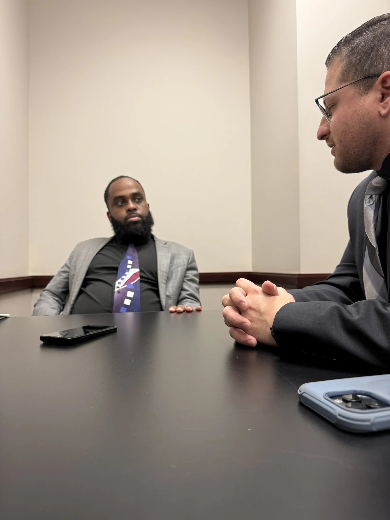 Yoel Zehaie in strategy session