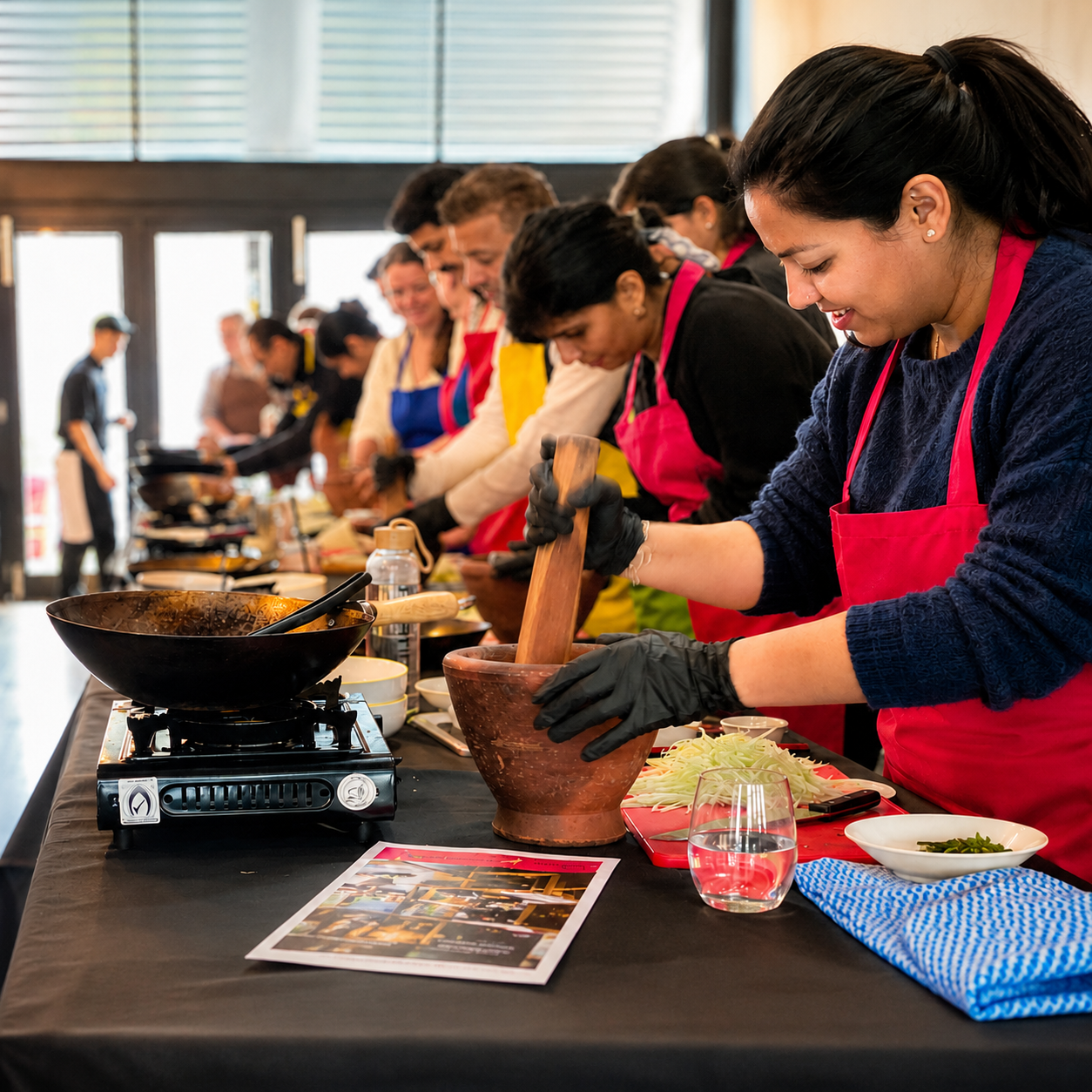 Private team-building cooking masterclasses