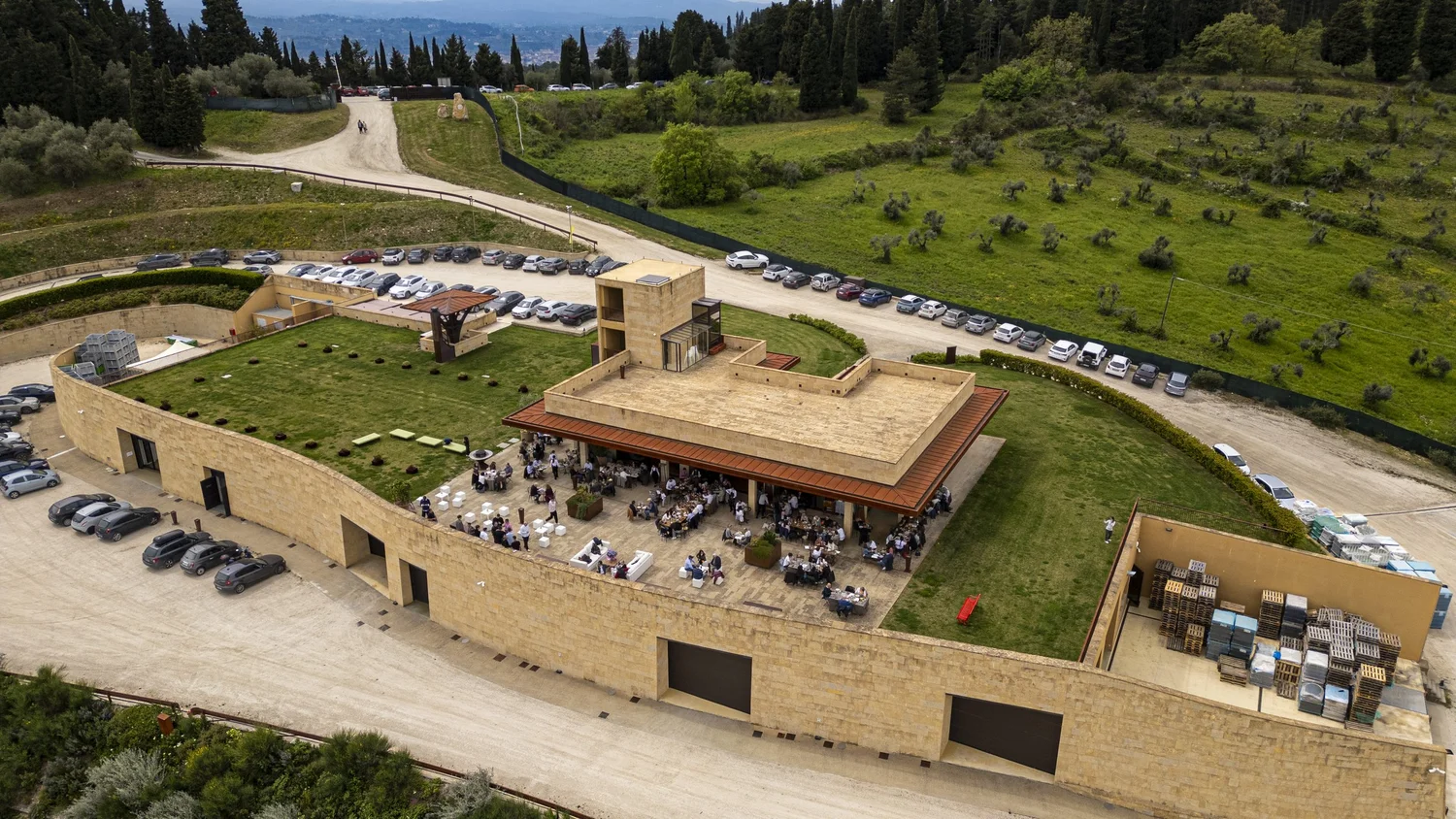 Veduta aerea dell'azienda Buonamici