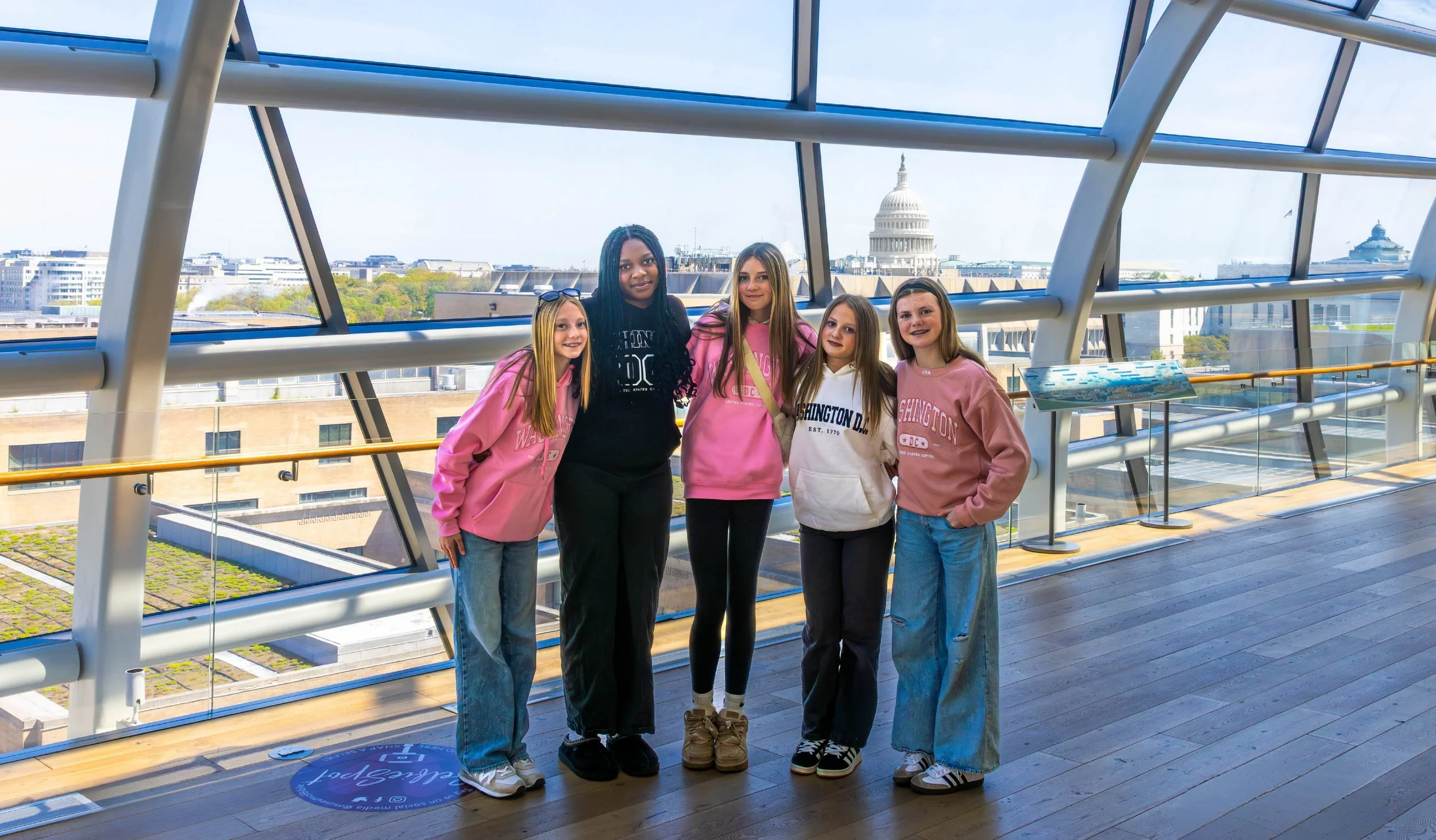 Group photo on the Promenade, Museum of the Bible