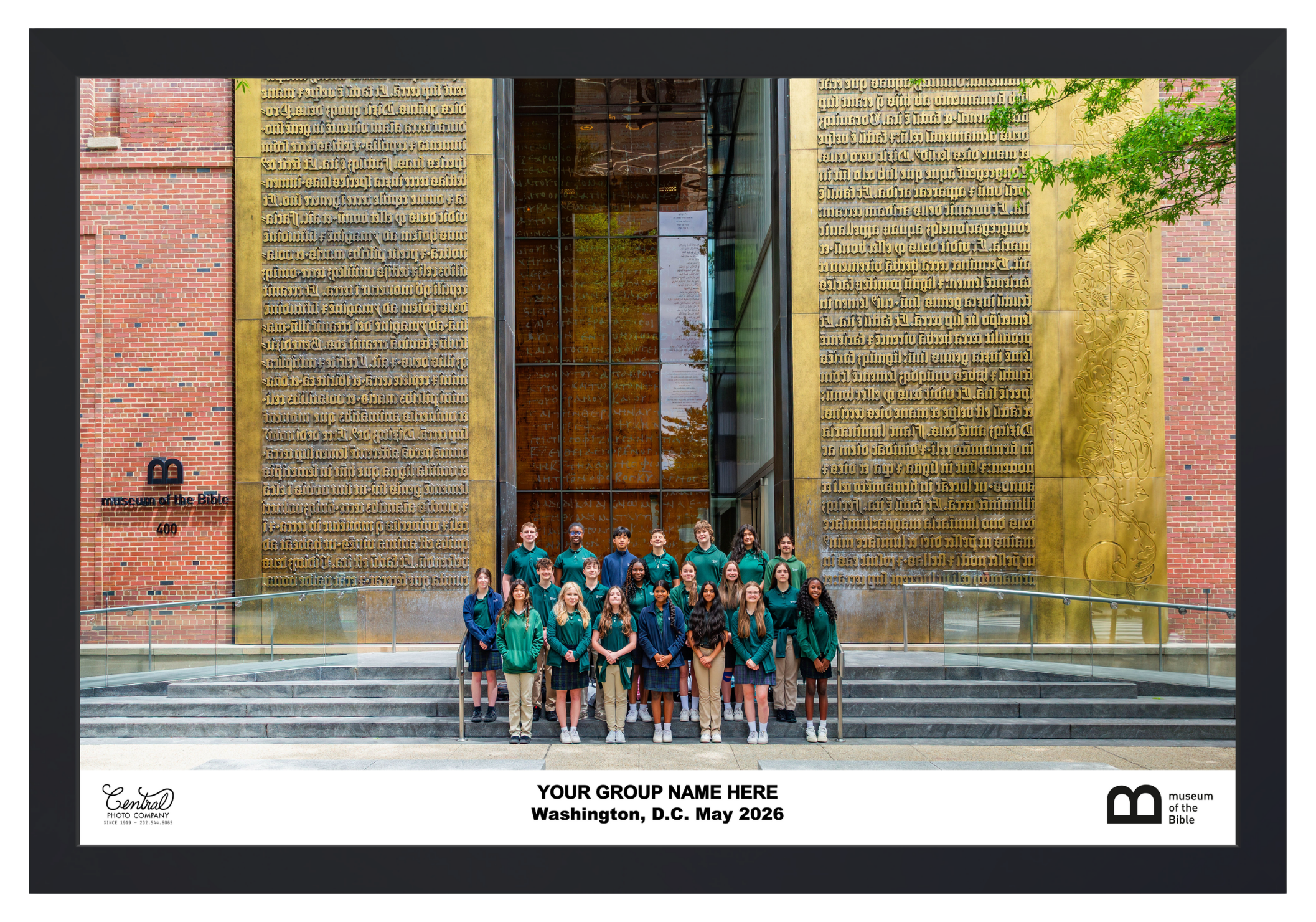 Central Photo Company legacy framed print at Museum of the Bible