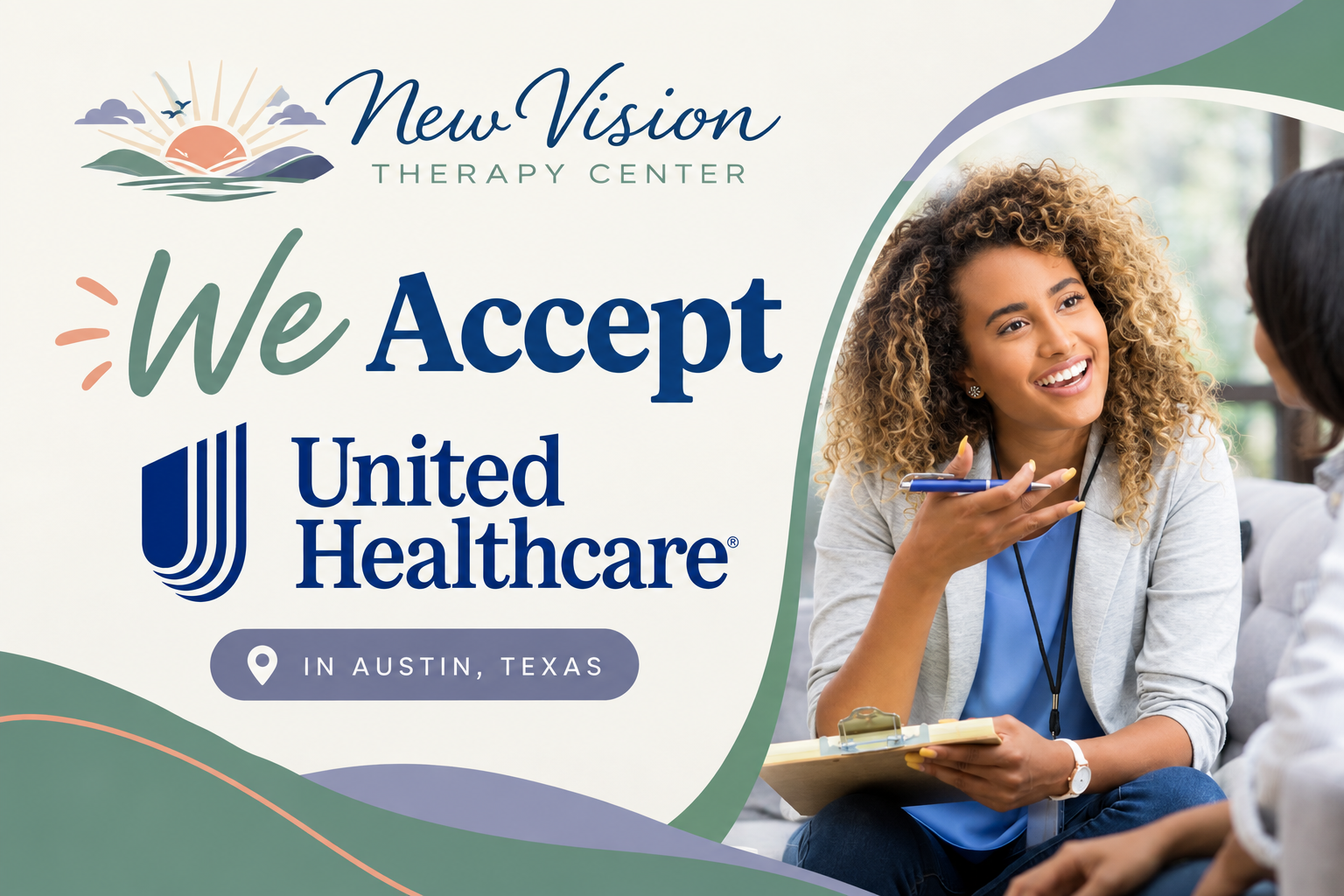 New Vision Therapy Center accepts UnitedHealthcare insurance in Austin, Texas