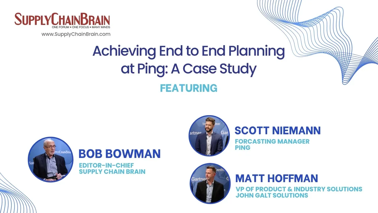 SupplyChainBrain conference video production at the Gartner Supply Chain Planning Summit