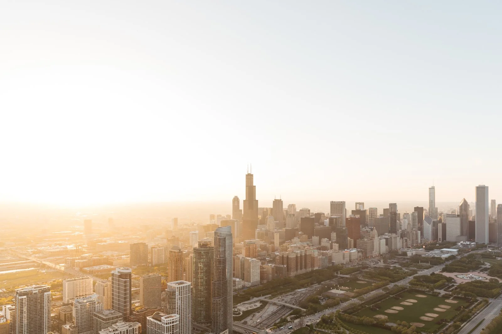 Chicago at sunrise