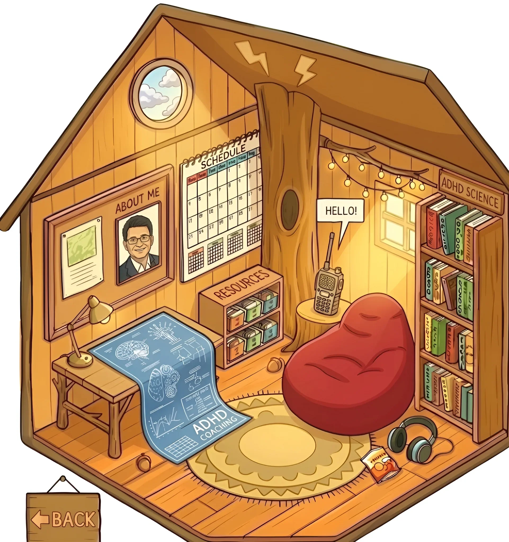 Squirrel Brain Coaching — The Treehouse Interior