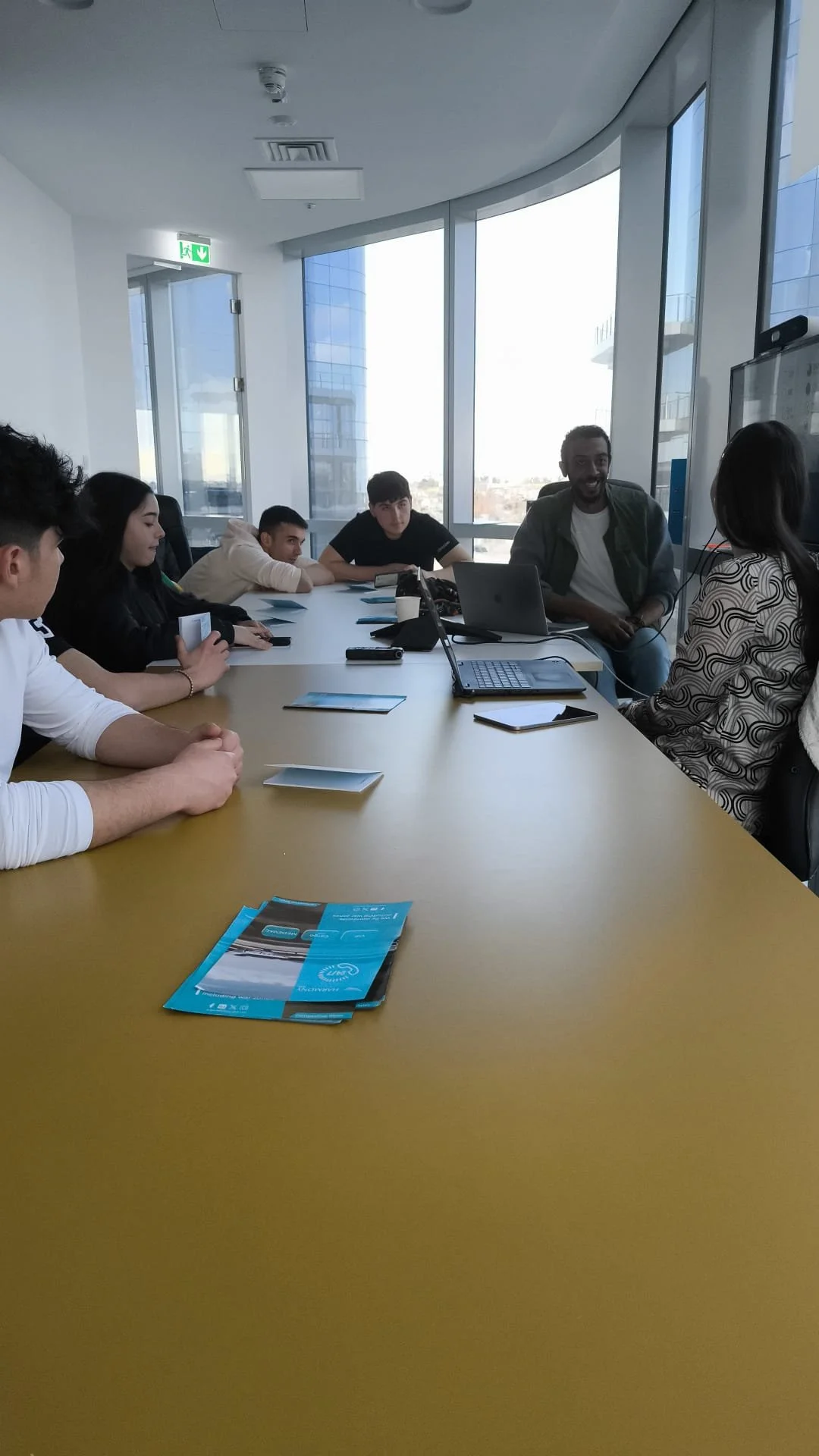Participants connecting and sharing experiences together.