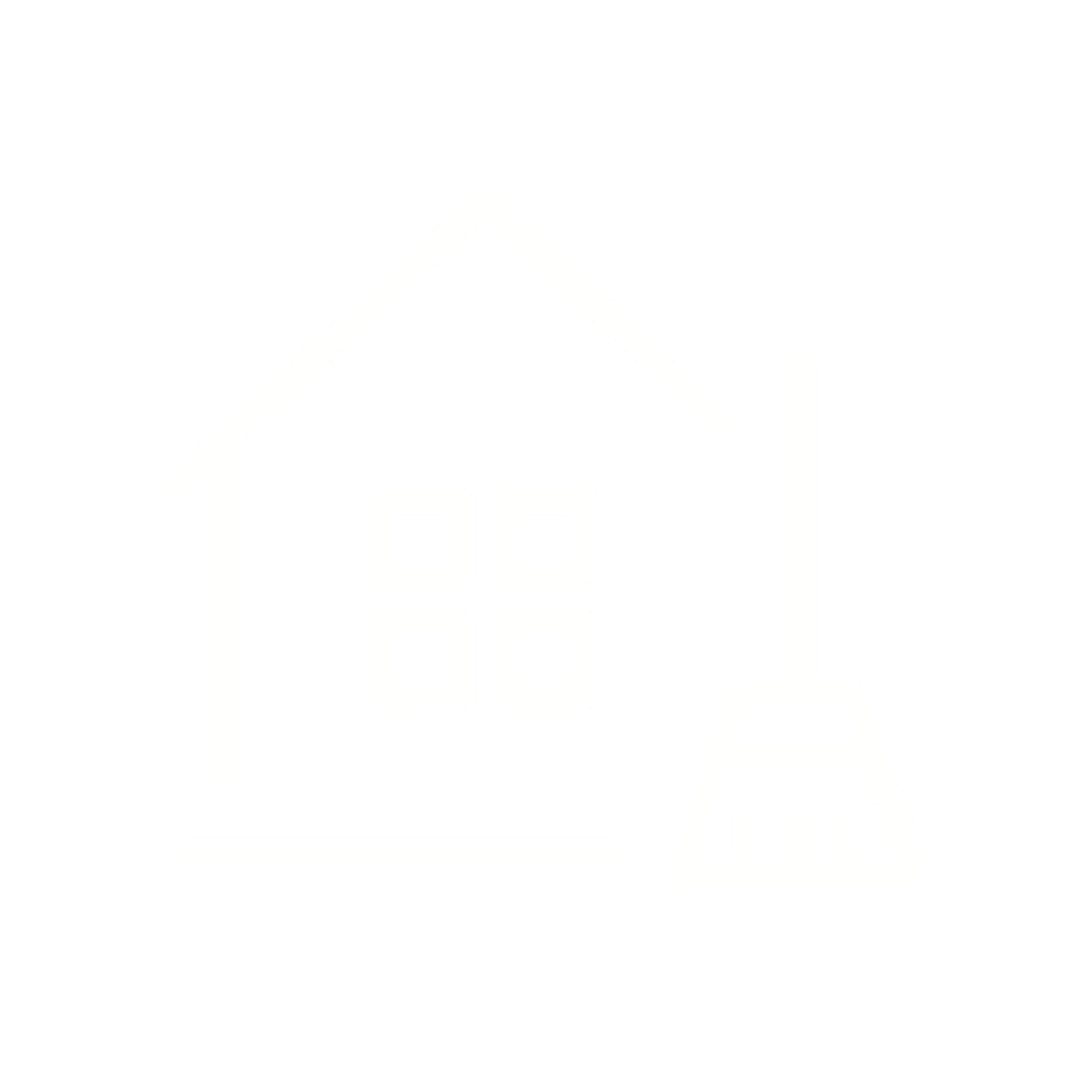 an icon of a house with a broom outside