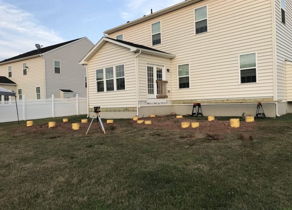 Yard before new deck