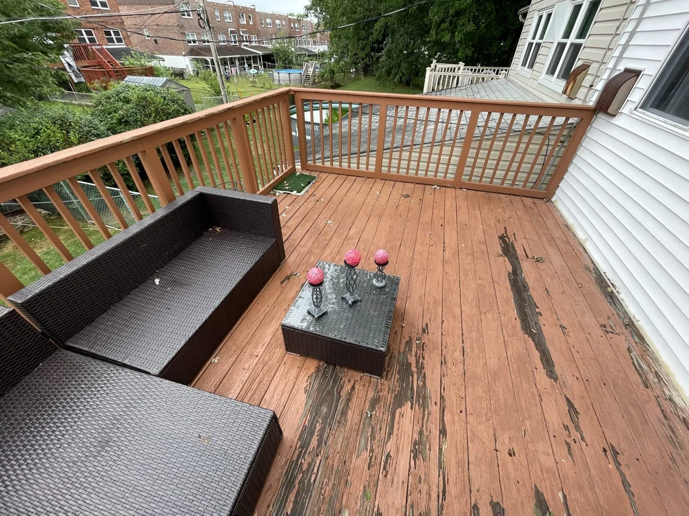 Deck before rebuild