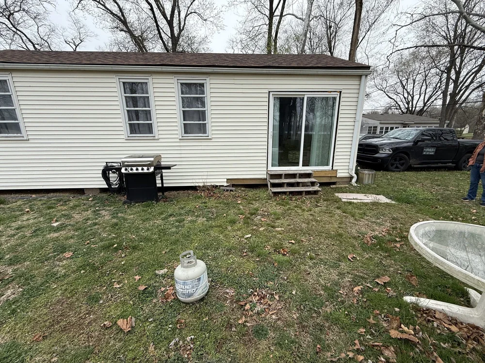 Old deck before replacement