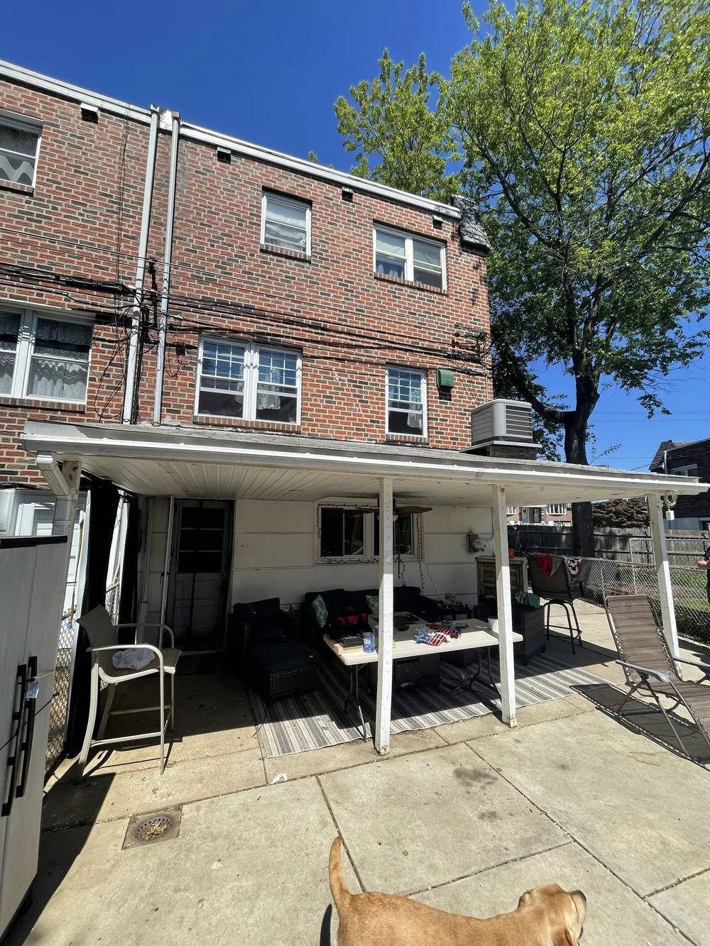 Worn deck before rebuild