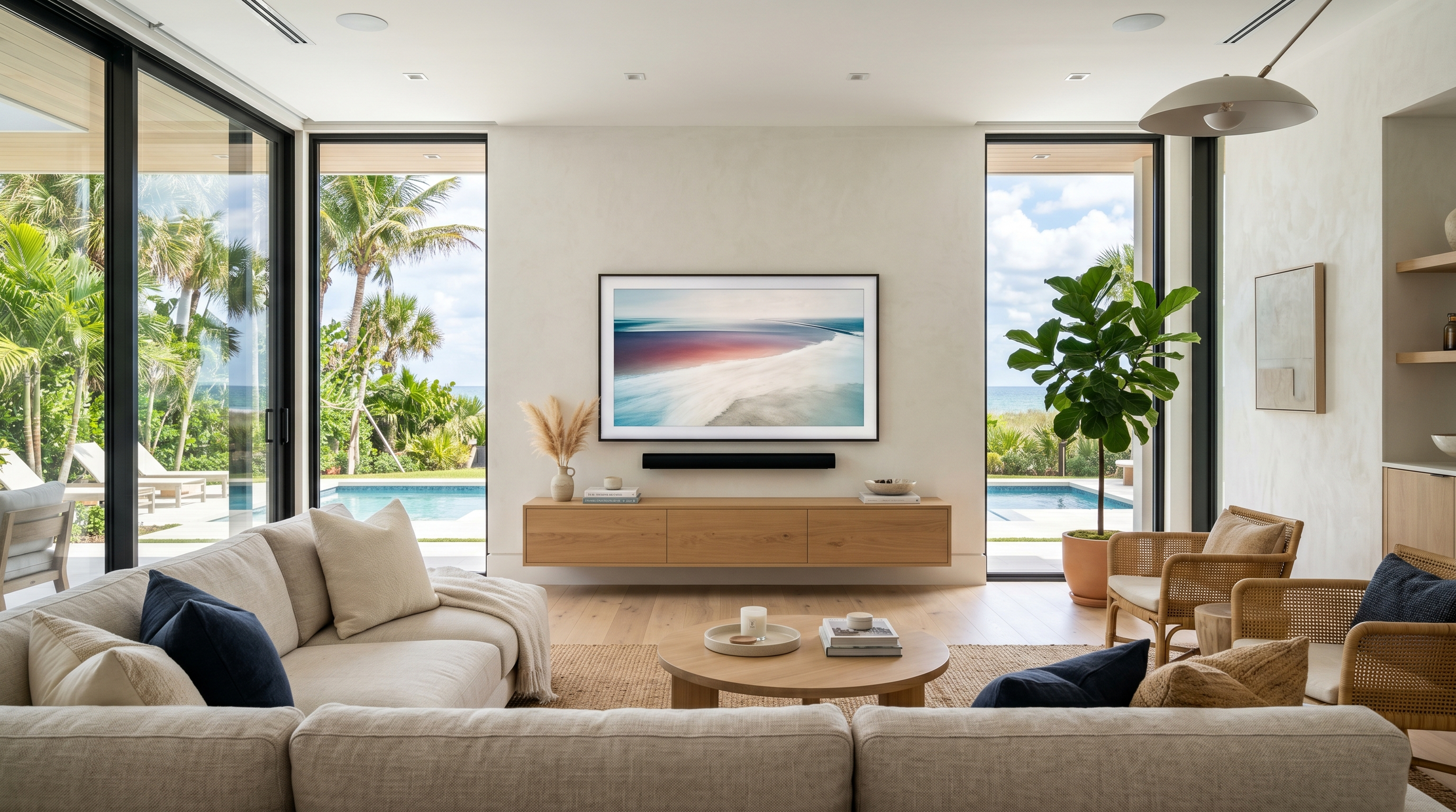 Installed TV and entertainment system