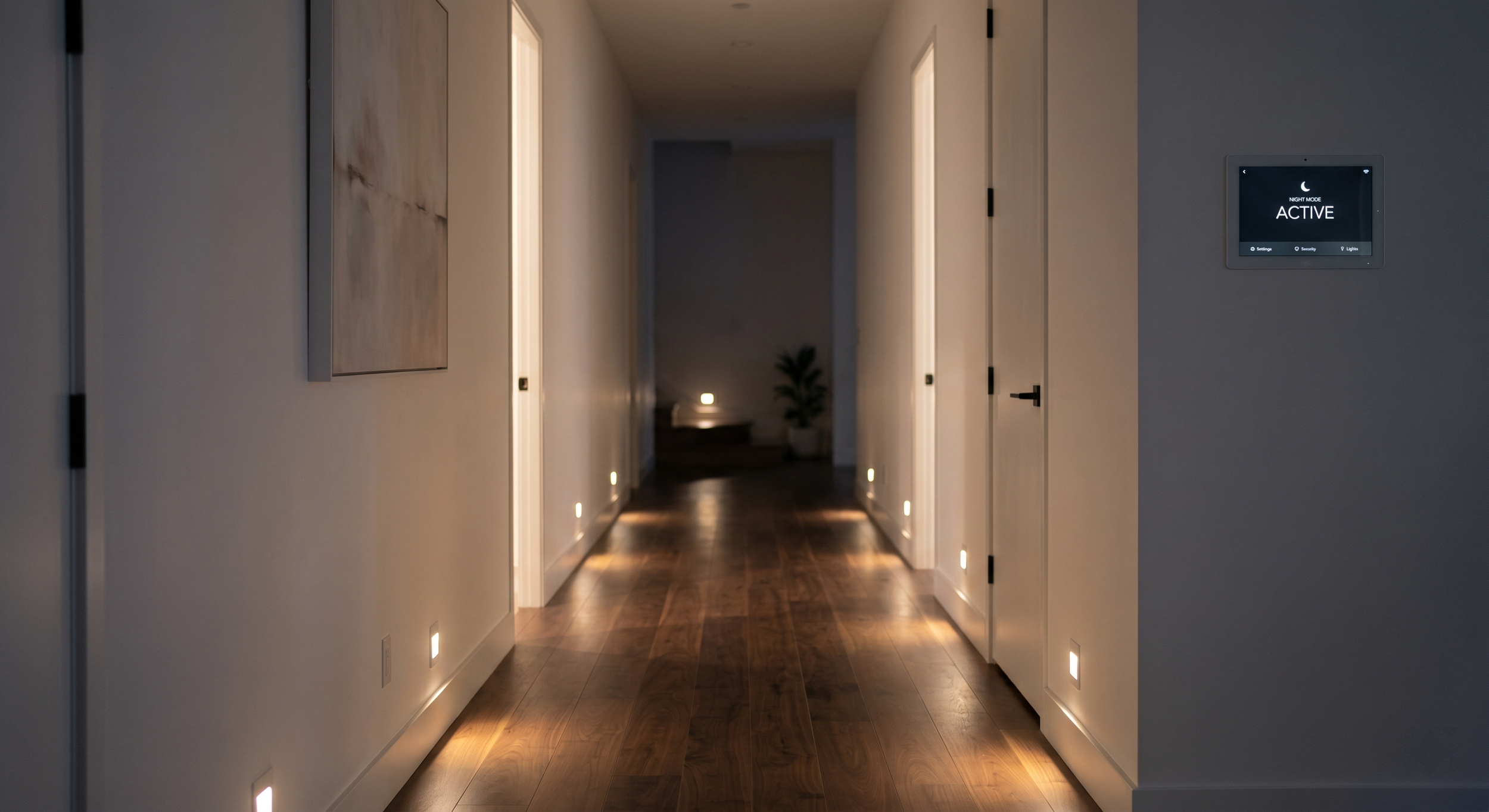 Smart lighting installation by Luminary