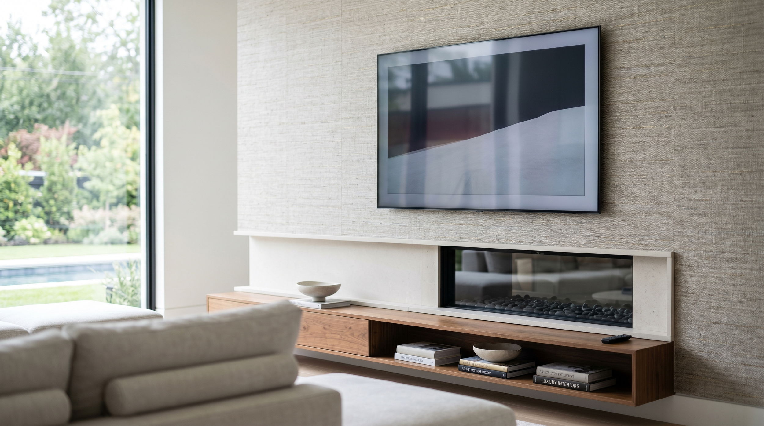 Home entertainment setup by Luminary