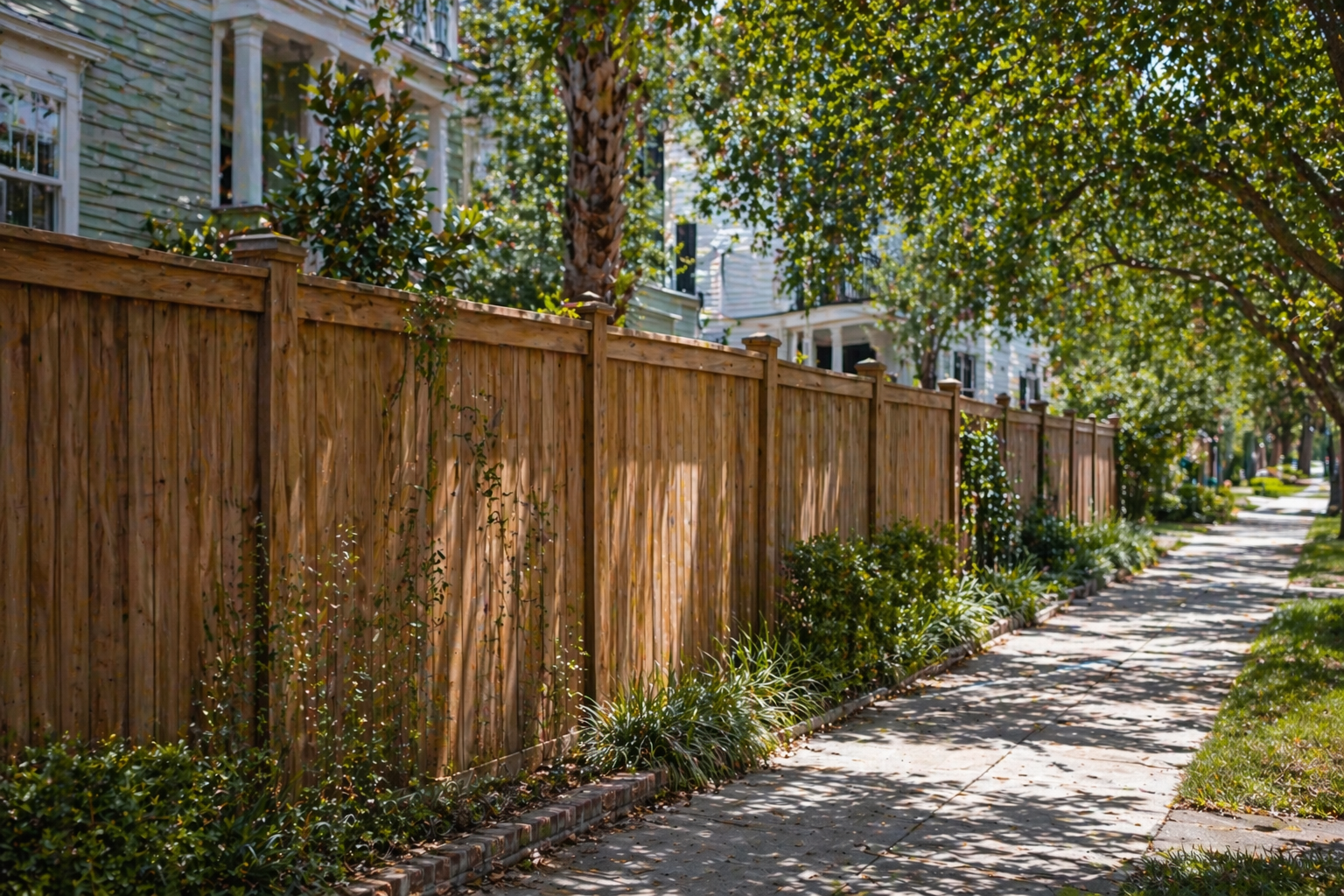 HOA-approved wood fence installation in Charleston, SC — Budget Fencing & Construction
