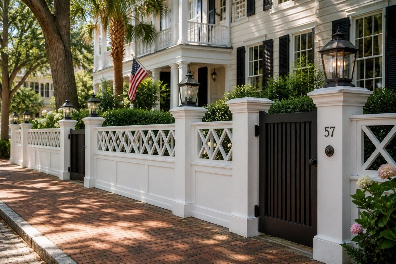 Charleston style fence in downtown Charleston, SC — Budget Fencing & Construction