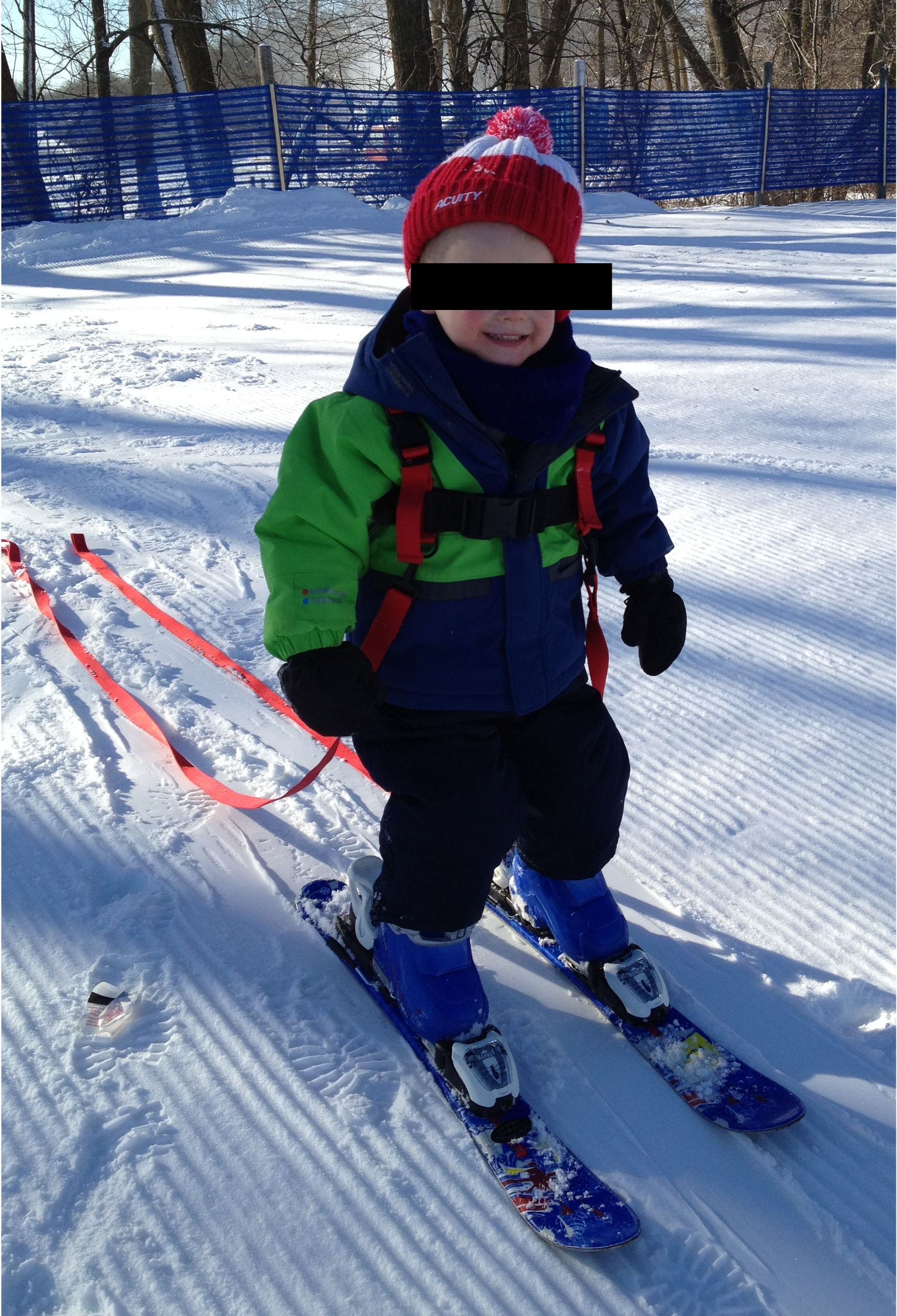 Skiing at Powder Ridge, Kimball MN