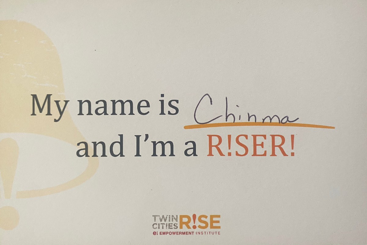Front of Chinma's R!SER card