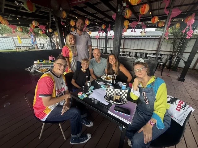 C.O.R.E. 90s Night group at the table