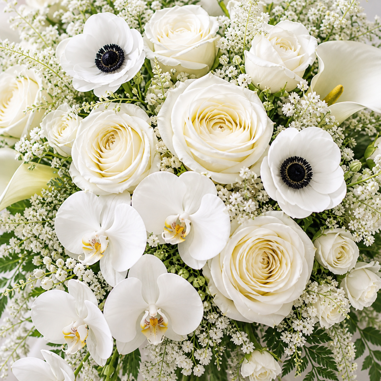 Soft Whites wedding palette