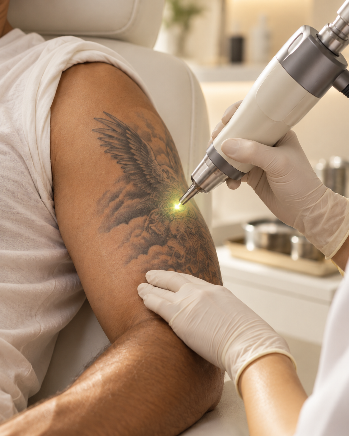 Laser tattoo removal treatment